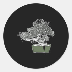 Sticker Rond Bouddhiste japonais Zen