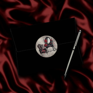 Sticker Rond Boudoir   Vanity Mirror et Victorian Parlor