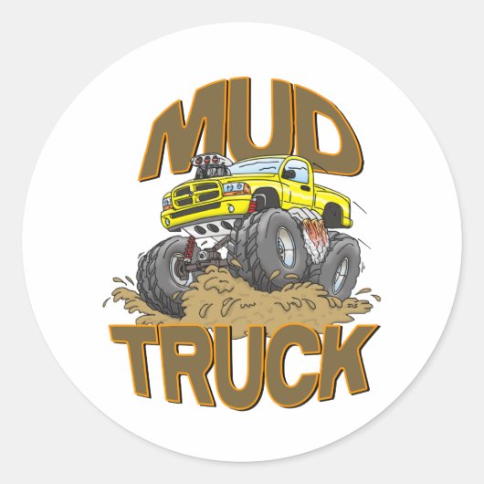 Sticker Rond Boue Truck Dodge (Devant)