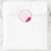 Sticker Rond Bougainvilliers en fleurs (Sac)