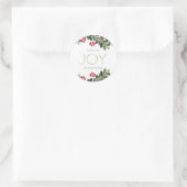 Sticker Rond Boughs joyeux de Holly (Sac)