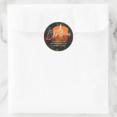 Sticker Rond Bougie de Noël (Sac)