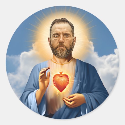 Sticker Rond Bougie de prière Saint Jack Smith (Devant)