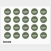 Sticker Rond Bougie de romarin (Feuille)
