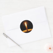 Sticker Rond Bougie Lit sur Black.jpg (Enveloppe)