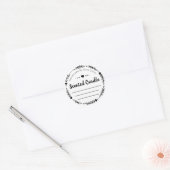 Sticker Rond Bougie parfumée artisanale (Enveloppe)