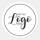 Sticker Rond Bougie Parfumée Moderne Simple avec Logo Personnal (Devant)