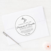 Sticker Rond Bougie patchouli vanille maison (Enveloppe)