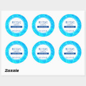 Sticker Rond Bougie photo Clear Blue Pool / Savon (Feuille)