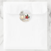Sticker Rond Bougie, Stars Holiday (Sac)