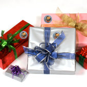 Sticker Rond Bougies de Fête Personnalisables en forme de Floco