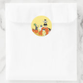 Sticker Rond Bouh ! (Sac)