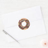 Sticker Rond Bouillie de chocolat (Enveloppe)