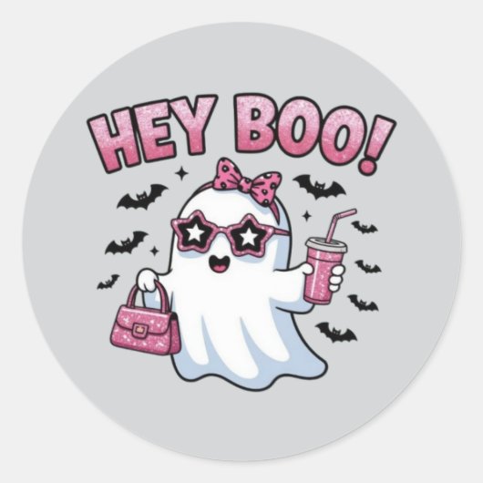 Sticker Rond Boujee Boo (Devant)