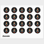 Sticker Rond Boujee Gnome Xmas Family Matching Group Christmas  (Feuille)