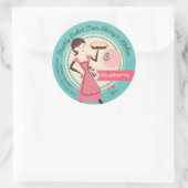 Sticker Rond Boulangerie à tarte prix personnalisé emballage cl (Sac)