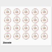Sticker Rond Boulangerie Chef Kitten (Feuille)