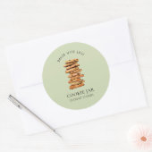 Sticker Rond Boulangerie de biscuits à puce à chocolat (Enveloppe)