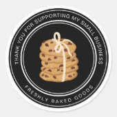 Sticker Rond Boulangerie de biscuits pour petites entreprises S (Devant)