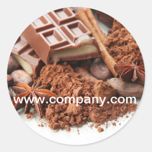 Sticker Rond boulangerie dessert sucreries chocolat confiserie