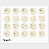 Sticker Rond Boulangerie Lingo {Stickers Rond} (Feuille)
