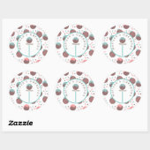 Sticker Rond Boulangerie maison - Logo de Pop de Gâteau (Feuille)