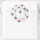 Sticker Rond Boulangerie maison - Logo de Pop de Gâteau (Sac)