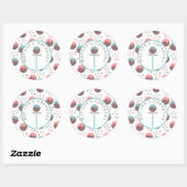 Sticker Rond Boulangerie maison - Logo de Pop de Gâteau (Feuille)