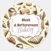 Sticker Rond Boulangerie Rustique Vintage (Devant)