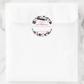 Sticker Rond boulangerie ustensiles fleurs de la cuisine de (Sac)