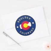 Sticker Rond Boulder Colorado (Enveloppe)