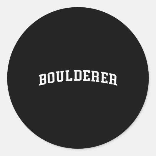 Sticker Rond Boulderer  (Devant)