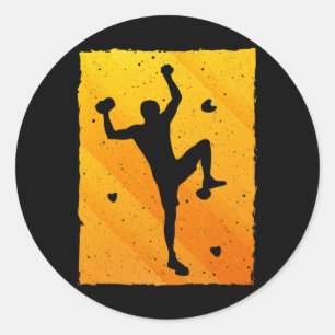 Sticker Rond Bouldering Cool Pour Hommes Femmes Grimpeur Montag