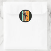 Sticker Rond Bouldering Rock Escalade Pour (Sac)