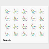 Sticker Rond Bouldering Stickman (Feuille)