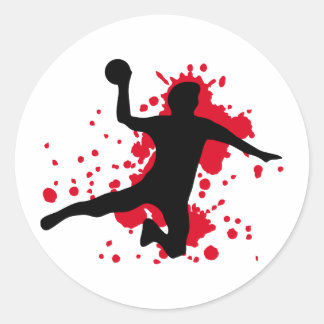 Sticker Rond boule à main sanglante