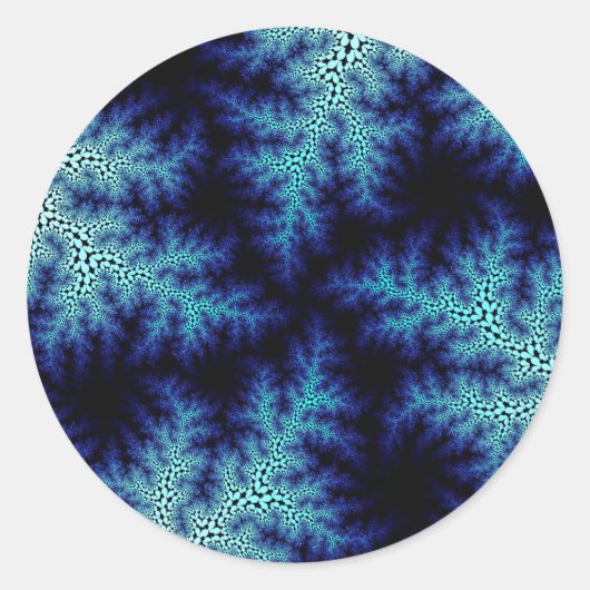 Sticker Rond Boule bleu en grès (Devant)