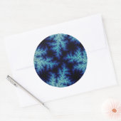 Sticker Rond Boule bleu en grès (Enveloppe)