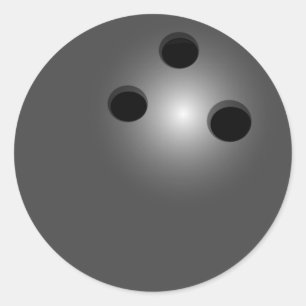 Sticker Rond Boule de bowling