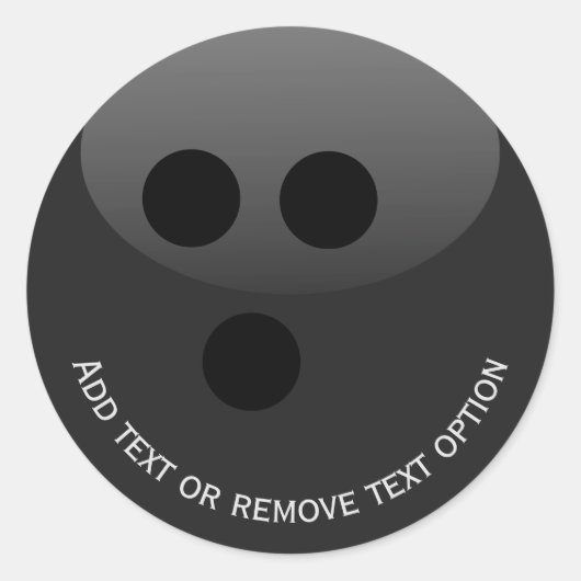 Sticker Rond Boule de bowling (Devant)