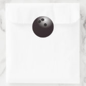Sticker Rond Boule de Bowling noir (Sac)
