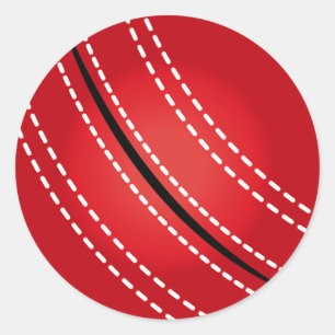 Sticker Rond Boule de cricket