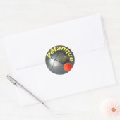Sticker Rond Boule de design moderne Petanque (Enveloppe)