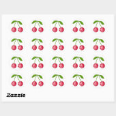 Sticker Rond Boule de disco cerise (Feuille)