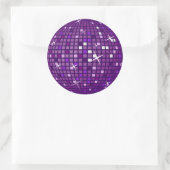 STICKER ROND BOULE DE DISCO EN MIROIR (Sac)
