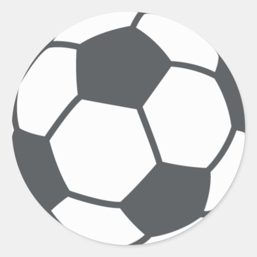 Sticker Rond Boule de football (Devant)