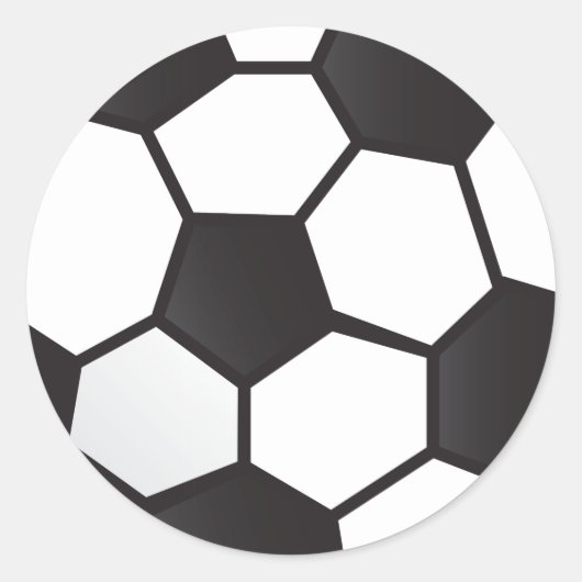 Sticker Rond Boule de football (Devant)