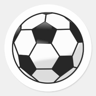 Sticker Rond Boule de football