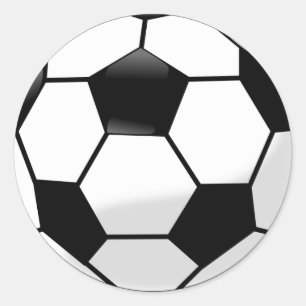 Sticker Rond Boule de football