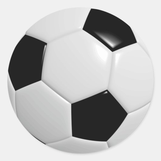 Sticker Rond Boule de football (Devant)